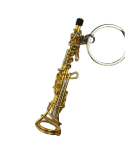 Wire Art Walker - Soprano Saxophone Keychain