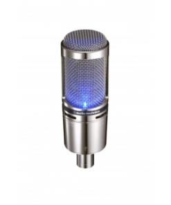 Audio-Technica - AT2020USB+V Limited Edition Cardioid Condenser Microphone (Chrome)